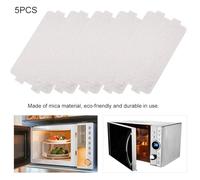 Tnfeeon Microwave Oven Mica Plate 5pcs High Temperature Resistant Insulating Sheet Replacement for Electric Appliances Home Kitchen