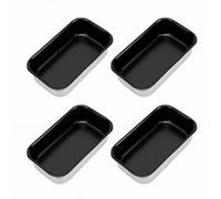 Tnfeeon Mini Loaf Pan 4Pcs Nonstick Aluminum Deep Rectangular Bread Pan 6x3 Inch for Tiramisu Banana Bread and Meatloaf with Even Heating Easy Release for Home Bakers