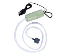 Tnfeeon Mini USB Fish Tank Oxygen Pump, Super Silent Design, ABS Material, Compact & Portable Air Pump for Home Aquariums and Outdoor Fishing Adventures (Green)
