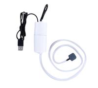 Tnfeeon Mini USB Fish Tank Oxygen Pump, Super Silent Design, ABS Material, Compact & Portable Air Pump for Home Aquariums and Outdoor Fishing Adventures (White)