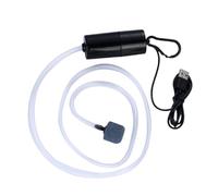 Tnfeeon Mini USB Fish Tank Oxygen Pump, Super Silent Design, ABS Material, Compact & Portable Air Pump for Home Aquariums and Outdoor Fishing Adventures (Black)