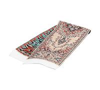 Tnfeeon Miniature Floral Carpet, Silk Thread Woven Vintage Design 9.3 X 1.9 Inches 1:12 Scale Dollhouse Enthusiasts Interior Decor Adds Soft Feel Vibrant Colors Perfect for Traditional (infatuated)