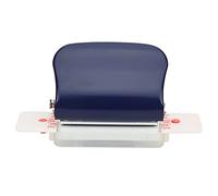 Tnfeeon Multi-Function 26-Hole Paper Puncher Office Supplies Manual Tool, Durable Metal Vane/Wing Hole Puncher for A4 / B5 / A5 Binding, Dark Blue, for DIY Binding, Scrap Box (Dark Blue)