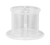 Tnfeeon Neck Collar Acrylic Protective Cover for Bird Wound Healing Aid Prevents Feather Plucking Adjustable Sizes Fit Small Large Pet Birds Transparent Recovery Cover 2 to 6 Inch (S outer diameter