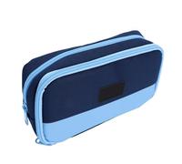 Tnfeeon Pen, Pencil & Marker Cases Zipper Pen Organizer Pouch for School Office College Students Kids Women Teens Magnetic Upright Design Oxford Fabric Blue Standing Pencil Case Large (Blue)