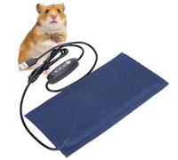 Tnfeeon Pet Heating Mat Pad Carpet Electric Heated USB Power Supply Adjustable Temperature for Soft Cosy for Puppies Kittens lizard(S)