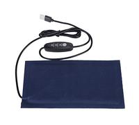 Tnfeeon Pet Heating Mat Pad Carpet Electric Heated USB Power Supply Adjustable Temperature for Soft Cosy for Puppies Kittens lizard(L)