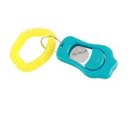 Tnfeeon Pet Training Clicker, Adjustable Volume Sound Tool for Obedience Behavior Correction with Three Settings Mute Medium Loud Comfortable Wrist Strap for Dogs Cats Birds Horses (Sky Blue)