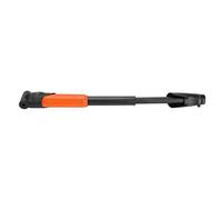 Tnfeeon Portable Bicycle Air Pump Compact Inflator for Road and Mountain Bikes with Fast Filling Three Valve Adapters and Frame Mount 7.7 Inch Size 4.5 Ounce Weight Cyclists On-The-Go (Orange)