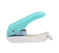 Tnfeeon Portable Hole Punch Bear Pattern Single Hole Puncher 1 4 Inch Soft Grip with Chip Box for Craft Cards Planners Office Classroom Use Compact Lightweight Metal Plastic Build