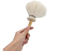 Tnfeeon Pottery Cleaning Brush Natural Wool Bamboo Tool for Dusting and Water Replenishing Medium Large Sizes Ideal for Artists DIY Enthusiasts Sweeps Away Dust Smoothly During Clay (Wool 2)