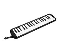 Tnfeeon Professional Exercise Melodica 37 Keys of Wind Musical Instruments From the Keyboard, Drable Material AB with Flora and Nozzle, Easy to Wear with Handles, for Beginners (Black)
