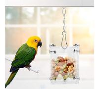 Tnfeeon Puzzle -Puzzle -Feeder for Lork Educational Food Korb Transparent Acrylic Toys