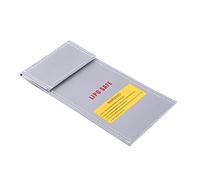 Tnfeeon RC Battery Fireproof Bag Fire Retardant Protection for Lipo Charging and Storage 4 X 8 Inch Safe Pouch Guards Against Explosions During Workshop Use Ensures Secure Hook and Loop
