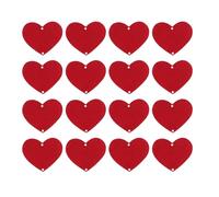 Tnfeeon Red Felt Hearts, Vibrant Red Non Woven Fabric Hearts Garland for Easy Backdrop Setup with 96 Pieces Needle and Rope Ideal Wedding Engagement Bridal Shower Anniversary Decorations