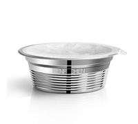 Tnfeeon Reusable Coffee Cups Coffee Filter Stainless Steel Refillable Coffee Capsules Compatible with A MODO MIO Coffee Cup Filter with 60pcs Aluminum Foil