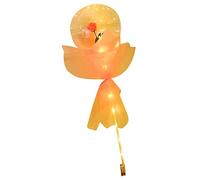 Tnfeeon Rose Bouquet LED, Plastic Transparent Luminous Balloon Bouquet with LED Lights, Red Simulation Flowers, 2 AA Battery Powered, for Valentines Day Wedding Party Decor (Pink)
