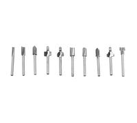 Tnfeeon Router Bits High Speed Steel Milling Cutter Bit Set 10pcs 1 8in Shank for Woodworking Electric Trimmer Use on Wood PVC Plastic and Fiber Engraving