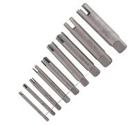 Tnfeeon Screw Extractor Tap Removal Tool, High Speed Steel Broken Screw Remover Set for Stripped/Fastener Extraction and Home Repair (9 Pcs Set)