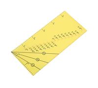 Tnfeeon Sew Seam Allowance Ruler, Magnetic Seam Guide for Precise Stitch Alignment, Quilters and DIY Crafters Use 5.5 X 2. Inch Acrylic Stainless Steel Tool Ideal for Quilting Projects (Bright Yellow)