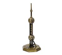 Tnfeeon Shanghai Oriental Pearl Model, Electroplating Workmanship, Home Decoration, 7.1 Inch Collectible Sculpture