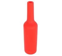 Tnfeeon Silicone Bartending Practice Bottle Shatterproof Falling Resistant Soft Training Bottle with Smooth Comfort Grip for Learning Bartending Techniques Anywhere Compact 15.8oz (Red)