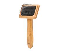 Tnfeeon Slicker Dog Brushes for Grooming, Bamboo Material, Comfortable Grip, Essential Pet Care Brush for Medium and Long Haired Dogs and Cats (Uncharged)