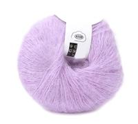 Tnfeeon Soft Mohair Angora Wool Blend Knitting Yarn 26g Per Skein 30% Mohair 20% Wool 50% Fiber for Scarves Sweaters Hats 12 Vibrant Colors Hand Washable Anti Pilling (16 Snow Green)