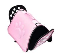 Tnfeeon Soft-Sided Carriers for Cats Small Dogs Portable Foldable with Shoulder Strap Large Space Anti Crushing Two Way Zipper Pet Carrier EVA Breathable Soft Travel Carrier (L Maximum 7.5kg)