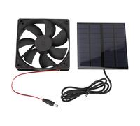 Tnfeeon Solar Exhaust Fan Portable Solar Powered Ventilation System 9V 12W Monocrystalline Panel 2800 RPM for Shed Chicken Coop Greenhouse Attic Cooling Moves Stale Air Out Brings Air In