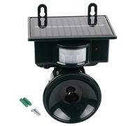 Tnfeeon Solar Powered Ultrasonic with PIR Motion Sensor, Adjustable Frequency for Outdoor Garden Animal Deterrent
