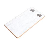 Tnfeeon Solid Wood RV Table Top with Cup Holders, Spacious Functional Surface for RVs, Yachts, and Office Use, 30.91x15.16in Durable Work Area for Dining and Productivity