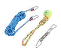 Tnfeeon Spring Pole Dog Toy, Cotton Rope with Stainless Steel Spring, Interactive Bungee for Medium Large Dogs, Ideal for Pull Exercise and Bite Training