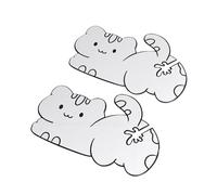 Tnfeeon Stainless Steel Airtight Food Clip Cat Themed Bread Bag Clamp 2 Pack 3.90 X 2.48 in Locking Seal Space Saving Storage for Kitchen Restaurant Bakery Cafe
