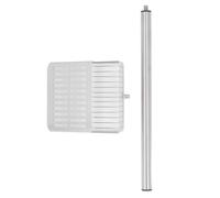 Tnfeeon Stainless Steel Cat Litter Scoop, Long Handle for Effective Cleaning, Multifunctional Use, Anti-Splash Design for Pet Owners, Easy Sifting of Cat and Pet Waste, Comfortable Grip (Black)