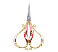 Tnfeeon Stainless Steel Vintage Embroidery Scissors 2.6 Inch Handle Sewing Scissors with for Sewing Craft Needlework