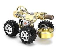 Tnfeeon Stirling Engine Model Exquisite Miniature Car Motor for Educational Science Experiment Toy Gifts for Physics Enthusiasts Zinc Alloy Size 15.8x11.4x9cm