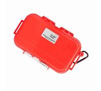 Tnfeeon Storage Box/Cover for Outdoor Activities, Hermetic Bay Box for EDC Tools, Telephone, Keys, Stainless Steel Accessories (Walk, Camp (Red)