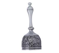 Tnfeeon Super Loud Hand Bell Loud Hand Call Bell Zinc Alloy Ergonomic Handle with Dragon Phoenix Engraving for Wedding Classroom Bedside Service Pet