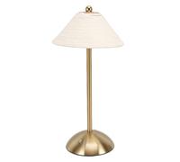 Tnfeeon Table Lamp, Table Lamps LED Lamp with 3 Color Temperatures Stepless Dimming, for Bedroom Living Room Desk Night Light Handwoven Paper Rope Cordless Bedroom Nan (White)