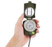 Tnfeeon Tactical Survival Compass, Precision Lens Navigation Shockproof 6.9oz 3.3x2.4x1.0in for Hikers Campers Emergency Preparedness Outdoor Adventures Reliable Night