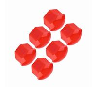 Tnfeeon Tapas with a Long-lasting Nylon Wheel Nut for 20 Cube Screw/fastening Pieces for Car Lovers (Red)