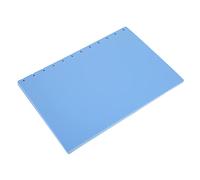 Tnfeeon Thickened Frosted Blue Mushroom Hole Cover Cover 10 STCS Discbound Notebook Divider, Suitable for All Books From Loose Leaves and Binding Rings