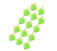Tnfeeon Toy 0.98in Soft TPR Rubber Goldfish Figurines for Carnival Game School Project Decorations Lifelike Fish 14pcs Fake Goldfish Fake (Green)