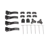 Tnfeeon Trifold Tonneau Cover Clamp Kit Aluminum, Heat Resistant Clamps Secure Cargo in Extreme Weather Easy Installation for DIY Truck Owners Universal Fit 12 Pieces