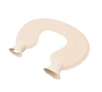 Tnfeeon U Shaped Neck Hot Water Bottle, Double Knitted Insulation Material, for Travel and Pain Relief, Holds 34 Fl Oz, Ideal for Cold Nights (Gray Cover)