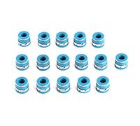 Tnfeeon Valve Stem Oil Seals Set, 11/32in Stem Fluororubber Seals for V8 | Iron + Fluororubber Construction, Temperatur to 600°F, Fits GM / and SBF/BBF Engines, PTFE Blended for Reduced
