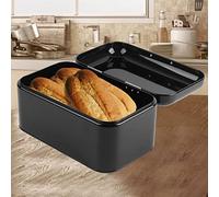 Tnfeeon Vintage Retro Painting Box Container with Large Capacity Metal for Storage and Practical Kitchen Organization (Black)