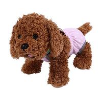 Tnfeeon Washable Dog Diaper Sanitary Pants for Female Dogs Reusable Puppy Underwear with Adjustable Suspenders in Polka Dot and Stripe Patterns (S/10)