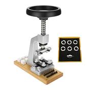 Tnfeeon Watch Case Back Opener Bench Mount Watch Back Remover with Six Interchangeable Dies Adjustable Holder for Oyster Screw Down Cases Stable Bench Structure Prevents Slipping During R